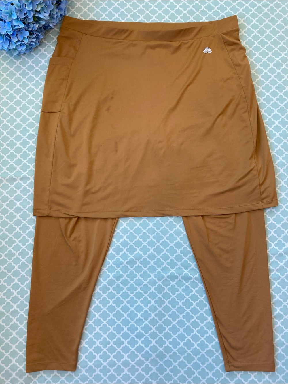 Snoga Ankle Fit Skirt Long Leggings Golden 2X